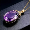 thumbnail image 4 of QQTDFG Fashion Purple Pendant Necklaces 925 Silver Gold Chain Women Wedding Jewelry-#1, 4 of 6
