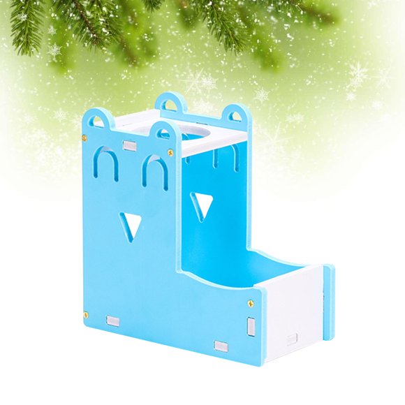 RENACLIPY Dog Drinking Fountain Pet Water Station Plastic Blue 1Pcs