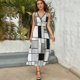thumbnail image 5 of Abstract Geometrical Vestido Sin Mangas Vestidos Para Mujer, Vestido Suelto De Verano 2025, 5 of 5