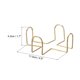 thumbnail image 2 of Soporte de posavasos vintage de 3 piezas Uxcell, soportes de metal dorado para posavasos redondos y cuadrados de 4.3 pulgadas, sostiene 4 posavasos., 2 of 5