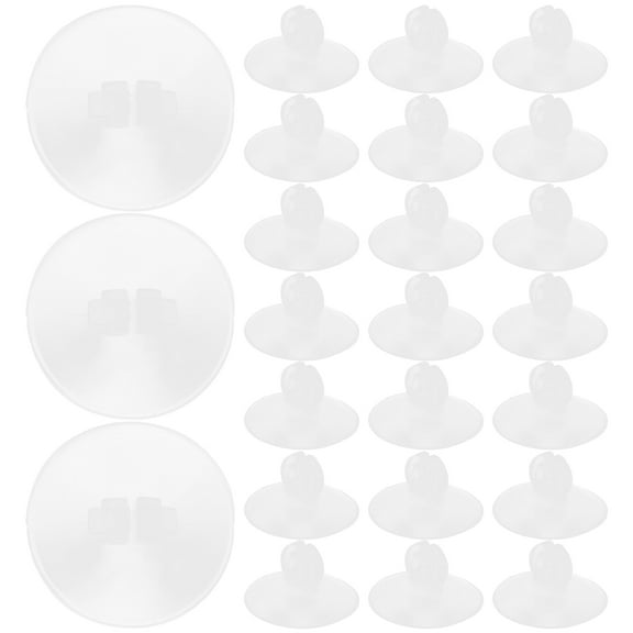 100 Pcs Outdoor Light Suction Cup Clips Window Hooks Transparent