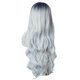 thumbnail image 4 of Peluca ondulada rizada Yuyangstore de 60 cm gris degradada negra, 4 of 8