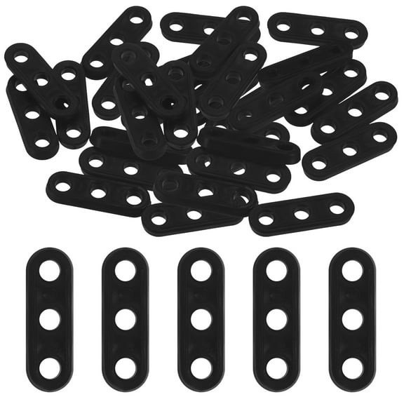Uxcell Plastic Cord Tensioners Rope Adjuster [30PCS] - Tent Rope Tensioners for Camping [Black]