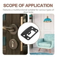thumbnail image 2 of AURARMLET 1 Set Stainless Steel Door Latch Guard Plate Protects Door Locks Black for Security, 2 of 7