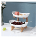thumbnail image 4 of Frutero Cesta De Cocina Organizador De Frutas Rack 2 Niveles Xtellar blanco, 4 of 4