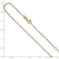 thumbnail image 3 of Auriga Fine Jewelry 14K Yellow Gold 1.25 mm Singapore 1"+1" Adjustable Chain Necklace for Women 20", 3 of 7