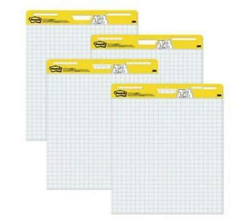 Post-it Super Sticky Easel Pad – 25”x30”, 30 Sheets Per Pad, 4 Packs – Sticks Longer, Great For Teachers & Teams