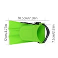 thumbnail image 3 of Swim Fins Lightweight Flexible Blade with Adjustable Open Heel Straps Snorkeling Flippers for Swimmers Pool Beach Water Activities 7.28Inch, 3 of 8