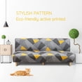 thumbnail image 2 of YOPTOP New Armless Futon Cover Stretch Folding Sofa Bed Slipcover Polyester Elastic Fabric All-Inclusive Cover Furniture Protector,04yellow, 2 of 9
