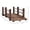 Brown + Wood#29, variant on 2-Tier Elevated Wood Planter Box for Backyard Patio, 34x34x28 Natural Raised Garden Bed for Vegetables Herbs and Flowers