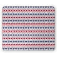 thumbnail image 1 of Ethnic Mouse Pad, Pattern with Triangles Rhombuses Squares Pastel Illustration, Rectangle Non-Slip Rubber Mousepad, Pale Pink Dark Blue, by Ambesonne, 1 of 2