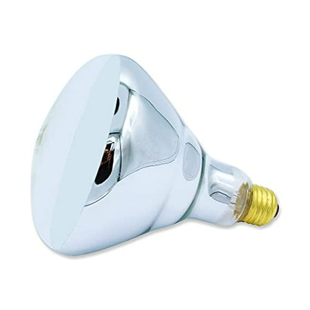 

250W BR40 Heat Lamp Bulb Clear Heat Lamp - Bathroom Heat Lamp - Food Warmer Bulbs - Infrared Heat Light Bulb Reflector Lamp with E26 Base - 120-130V