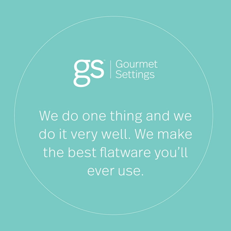 Gourmet Settings Ebony 20 Piece Flatware Set, Service for 4 & Reviews