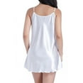 thumbnail image 3 of BLVB Women Satin Nightgown Babydoll Dress Sleepwear Mini Slip Nightwear with Adjustable Straps S-XXL, 3 of 3