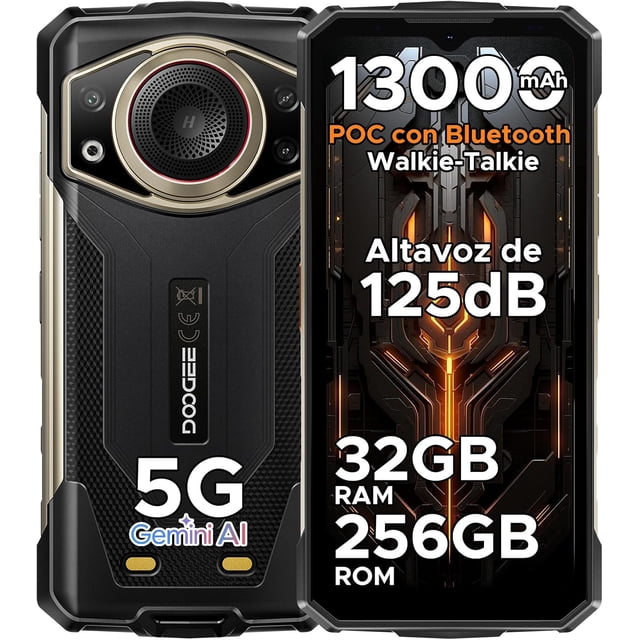 Smartphone DOOGEE Fire7 Ultra 5G de 32 GB+256 GB, 6,6 pulgadas, 64 MP, Android 15