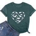 thumbnail image 2 of WEAIXIMIUNG T-Shirt Décontracté à Manches Courtes et Col Rond Imprimé Dessin Animé Mignon pour Femmes pour la Saint-Valentin, 2 of 3