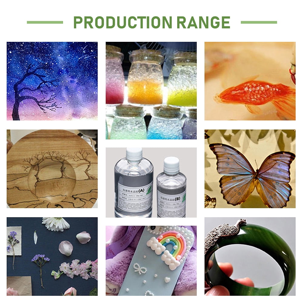 DIY Decoration Kits with Measuring Cup Molds Iron Tweezers Latex Finger Cots Plastic Pipettes Tinfoil and Birch Wooden Sticks