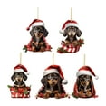 thumbnail image 3 of KCEHTA Dachshund Christmas Ornaments 2024, Dachshund Christmas Decor, Dog Ornaments for Christmas Tree, Personalized Cute 2D Acrylic Dachshund Dog Christmas Tree Hanging Ornaments, 3 of 7