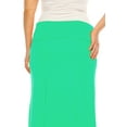 thumbnail image 5 of Moa Collection Women's Plus Size Casual Solid High Waisted A -line Maxi Skirt with an elastic Waistband, 5 of 6