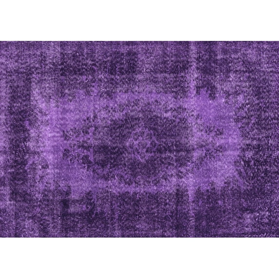 Ahgly Company Indoor Rectangle Persian Purple Traditional Area Rugs, 8' x 10'