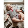 thumbnail image 6 of BemeyourBBs Toddler Baby Girl Boys Summer Clothes Cute Infant Baby Girls Cherry Strawberry Watermelon Outfit Striped Short Sleeve T Shirt Tops and Shorts 2 Pcs Set, 6 of 9