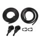thumbnail image 1 of Boquilla de lavado de parabrisas Unique Bargains para Jeep Patriot 2009-2017 No. 5303834AB Frontal Negra con 2 juntas, 2 piezas de manguera de 1 metro, 1 juego, 1 of 7