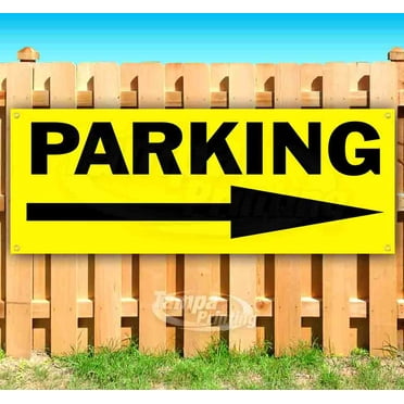 Parking 13 oz Vinyl Banner With Metal Grommets