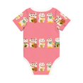thumbnail image 5 of Balery Cute Cat Pattern Baby Climbing Clothes Infant Bodysuit Cute Infant Bodysuit Baby Romper-6 Months, 5 of 7