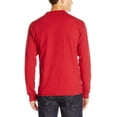 thumbnail image 2 of Hanes Mens Beefy-T Long-Sleeve Henley, 2XL, Slate Heather, 2 of 2