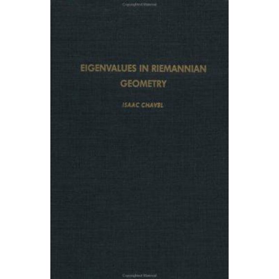 Pre-Owned Eigenvalues in Riemannian Geometry: Volume 115 (Hardcover) 0121706400 9780121706401