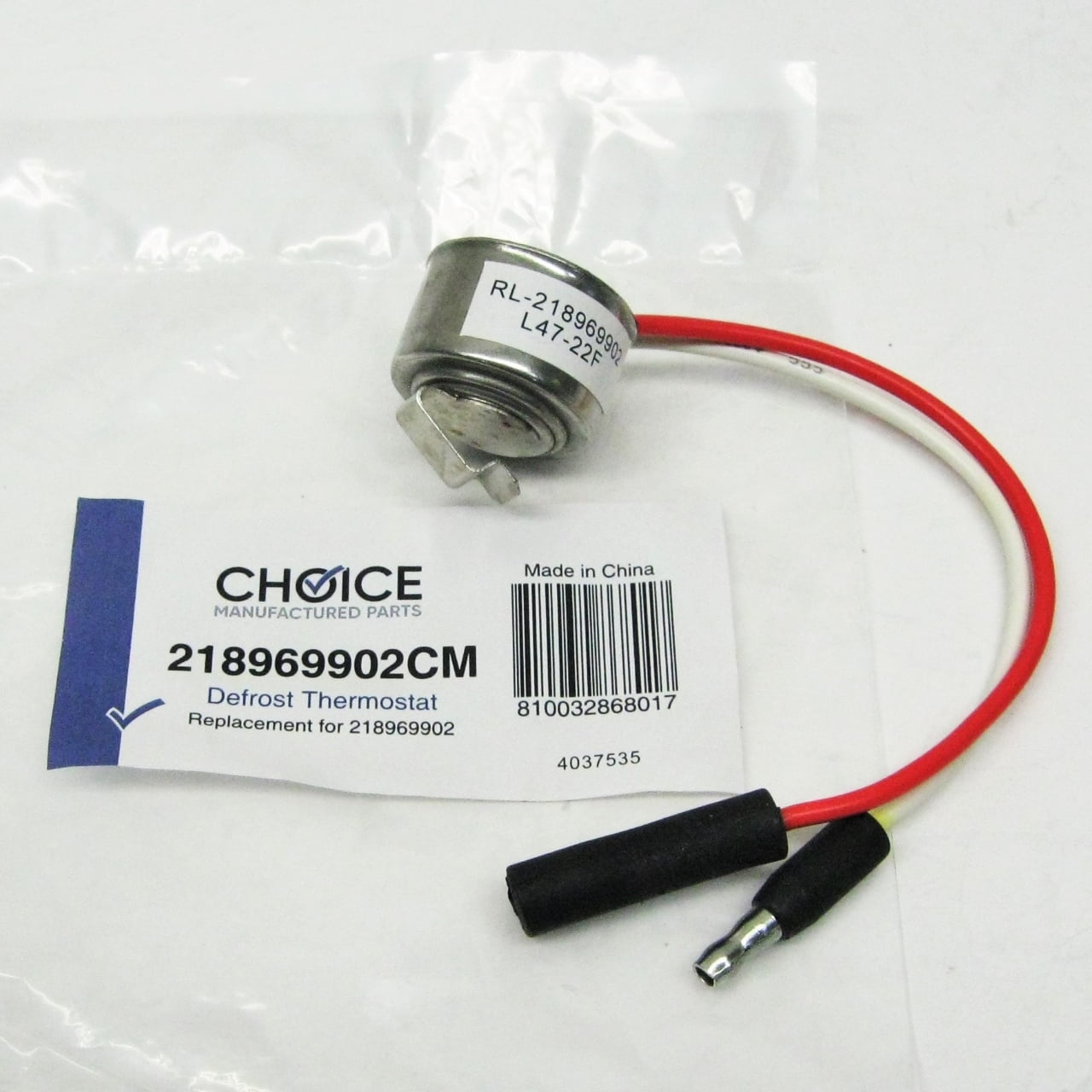 Choice 241537103 for Electrolux Frigidaire Refrigerator Cold Control Thermostat 