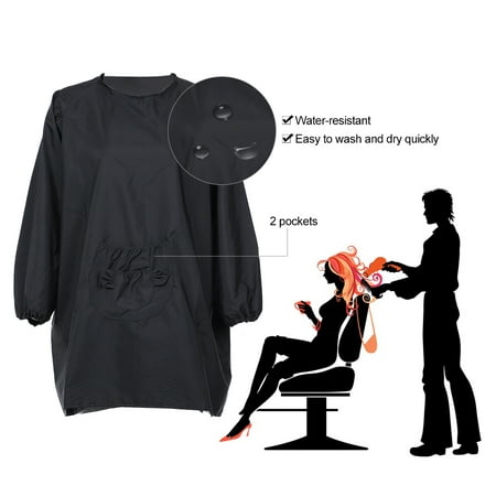 Hairdressing Salon Apron Waterproof Hair Dresser Cape Hair Cloth Cutting Dyeing Styling Gown for Barber