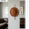 thumbnail image 7 of Macrame Hat Hanger,Wall Hat Rack Handwoven Cotton Tassel Storage Holder Entryway,Wall Space,Closet Organization,39.37 Inch, 7 of 7