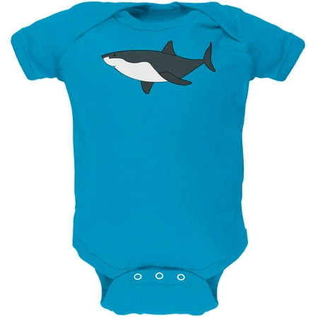 

Great White Shark Cute Soft Baby One Piece Turquoise 9-12 M