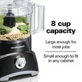 thumbnail image 6 of Hamilton Beach 8 Cup Food Processor and Chopper with Large Chute, Black, 6 of 8