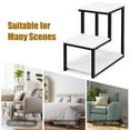 thumbnail image 3 of Pemberly Row 3-Tier Contemporary Steel End Table with Storage Shelf in White, 3 of 12