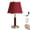 Red, variant on Kiven Cordless Table Lamp, Dimmable LED Desk Lamp with Red Fabric Drum Lampshade, Modern Rechargeable Nightstand Lamp for Reading Home Decor Bedside Nightstand,1-Light
