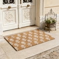 thumbnail image 3 of Bohemia Door mat,Non Slip Decorative Welcome Mat,Washable Small Entry Rugs Modern Boho Floral Orange Low Profile Carpet for Kitchen Laundry Room, 3 of 10