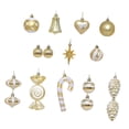 thumbnail image 3 of Juego de 16 Bolas de Navidad Macarena Adornos Decorativos de Invierno Oro, 3 of 8