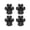 3XL 8.6x7.8cm,black, variant on Dog Paw Anti-Slip Grips to Keeps Dogs from Slipping On Hardwood Floors,Best for Summer Hot Pavement, 4PCS Oppose Slide Traction Pads