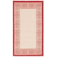 thumbnail image 2 of Safavieh Courtyard Donna Botanical Indoor/Outdoor Area Rug, Natural/Red, 2' x 3'7", 2 of 10