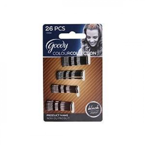 Goody Colour Collection Mini Bobby Pins Metallic - Color: Black- 3 Packs of 26 Count = 78 - image 2 of 2