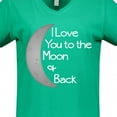 thumbnail image 4 of Inktastic I Love You to the Moon & Back. Women's V-Neck T-Shirt, 4 of 5