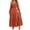 Orange-1, variant on Squevariel Maxi Dresses for Women Solid Color Off the Shoulder Dress Casual Long Sleeve Summer Dress
