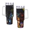 thumbnail image 3 of Lsque Five Nights At Freddy'S Pattern 40 OZ Ice Bully Cup with Handle and Straw, Double Wall Stainless Steel Tumbler Travel Coffee Cup with Lid for Christmas Present, 3 of 8