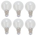 thumbnail image 5 of 6PCS E14 LED Bulbs 4W G45 Vintage Filament Lamp Milky White Glass Bulb White Light Home Decor 220V, 5 of 8