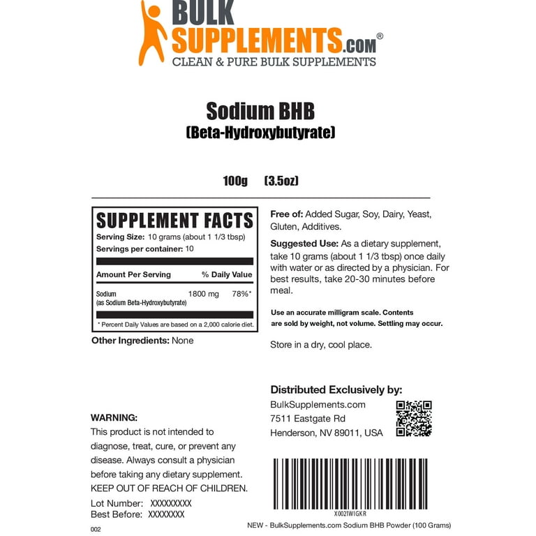 BHB Magnesium Powder - Bags / 100 grams
