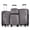 A-Iron Gray, variant on Gowill 4 Piece Hardside Luggage Set 27/23/19/12 inch Hardshell Lightweight Spinner Wheels Carry-on and Checked Suitcase.Iron Gray