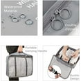 thumbnail image 4 of 8-Piece Set Travel Storage Clothes Underwear Shoes Organizer Packing Cube Bag High Capacity Luggage Travel Storage Reusable Grey, 4 of 6