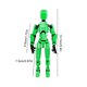 thumbnail image 2 of Figura de acción Dummy 13 Ehuebsd móvil de múltiples articulaciones con impresión 3D Verde Negro, 2 of 6